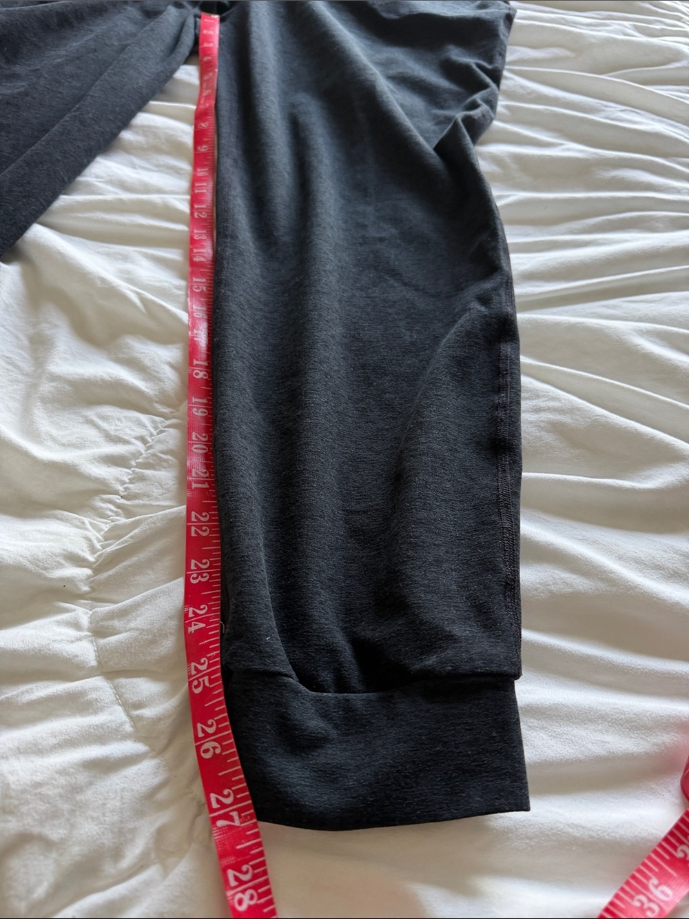 Beyond the bump Black space-dye Women’s Jogger Pants szlarge with pockets - Picture 12 of 12